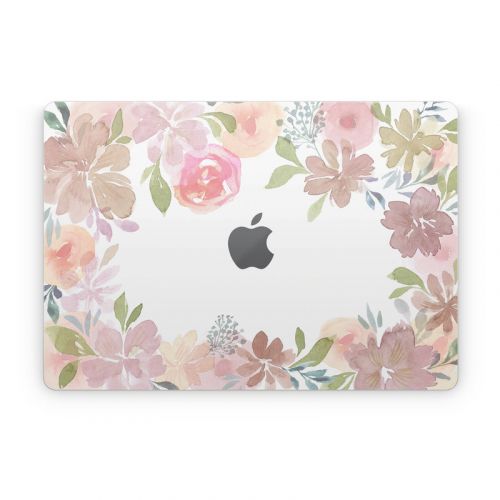 Blush Flower Frame Apple MacBook Skin