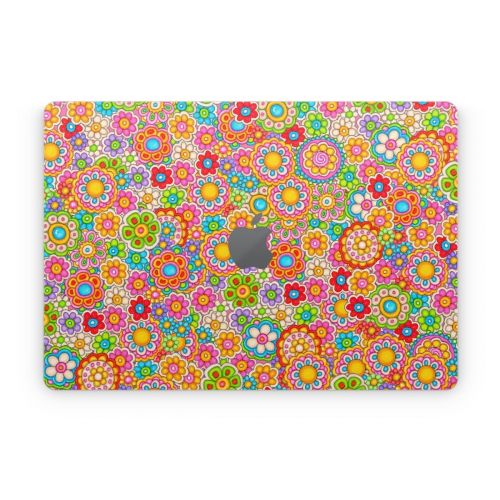 Bright Ditzy Apple MacBook Skin