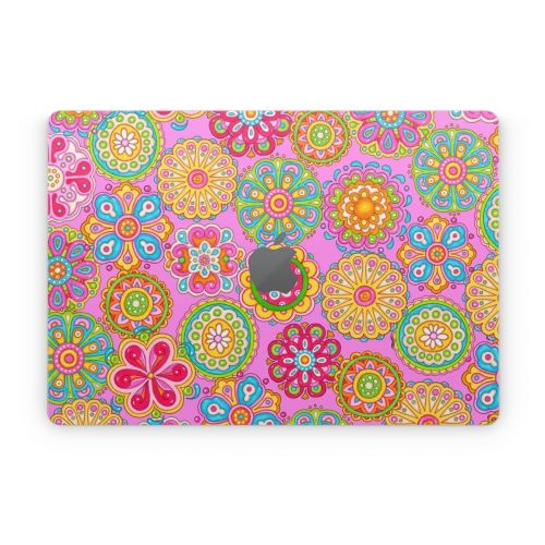 Bright Flowers Apple MacBook Skin
