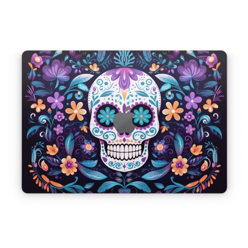 Calavera Azul Apple MacBook Skin