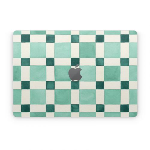 Checker Mosaic Green Apple MacBook Skin