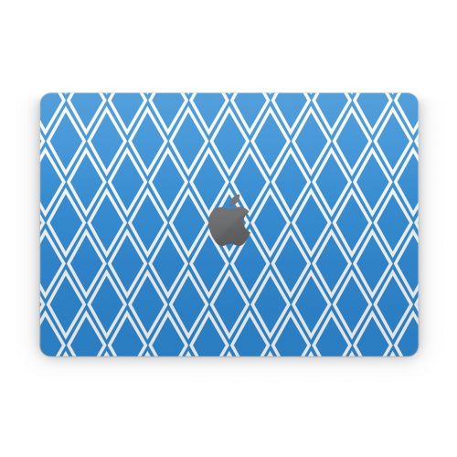 Blue Checks Apple MacBook Skin