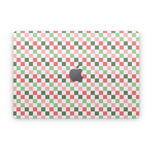 Christmas Checkers Apple MacBook Skin