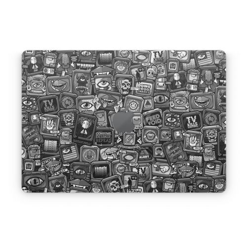 Distraction Tactic B&W Apple MacBook Skin