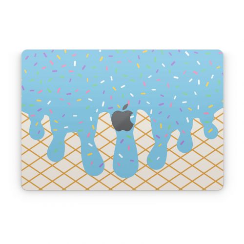 Cotton Candy Ice Cream Drip Apple MacBook Skin