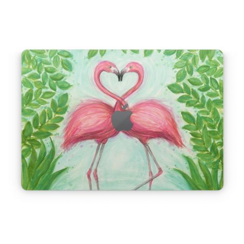 Flamingo Love Apple MacBook Skin