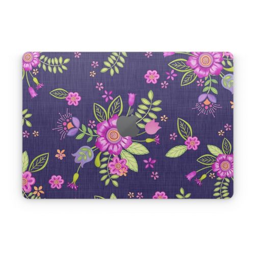 Folk Floral Apple MacBook Skin