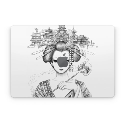Geisha Sketch Apple MacBook Skin