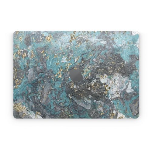 Gilded Glacier Marble Apple MacBook Skin