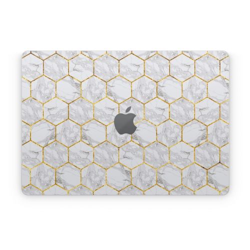 Honey Marble Apple MacBook Skin