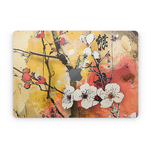 Japanese Blossoms Apple MacBook Skin