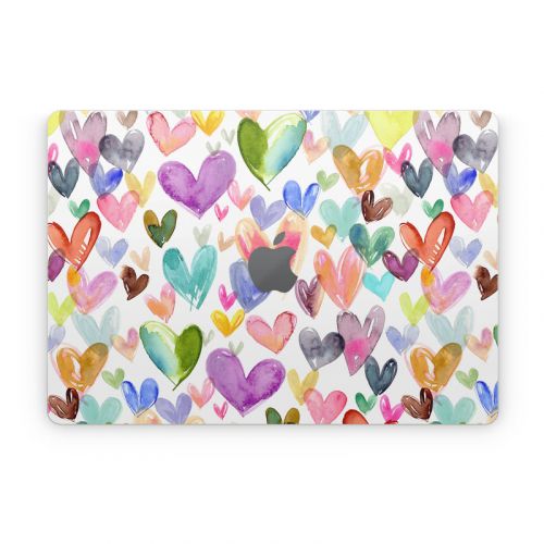 Juvi Hearts Apple MacBook Skin