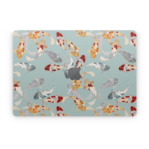 Koi Fish Pond Apple MacBook Skin