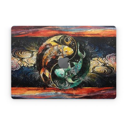 Koi Fish Yin Yang Apple MacBook Skin