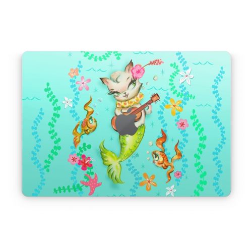 Merkitten with Ukelele Apple MacBook Skin