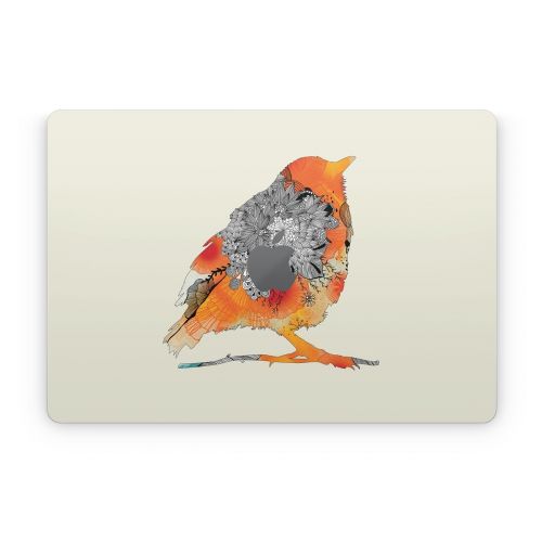 Orange Bird Apple MacBook Skin