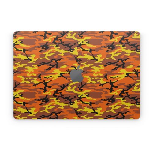Orange Camo Apple MacBook Skin