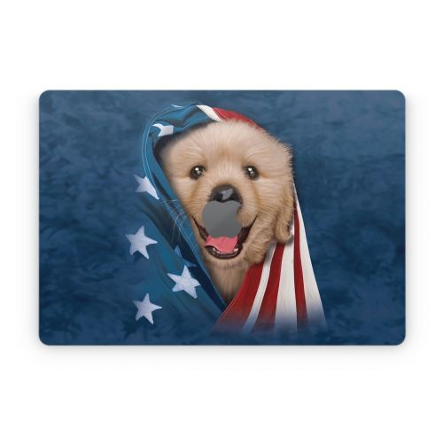 Patriotic Retriever Apple MacBook Skin