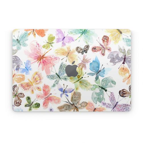 Pastel Butterflies Apple MacBook Skin