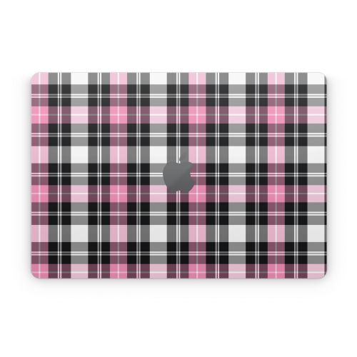 Pink Plaid Apple MacBook Skin