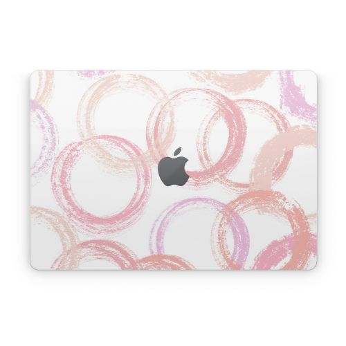 Pink Circles Apple MacBook Skin