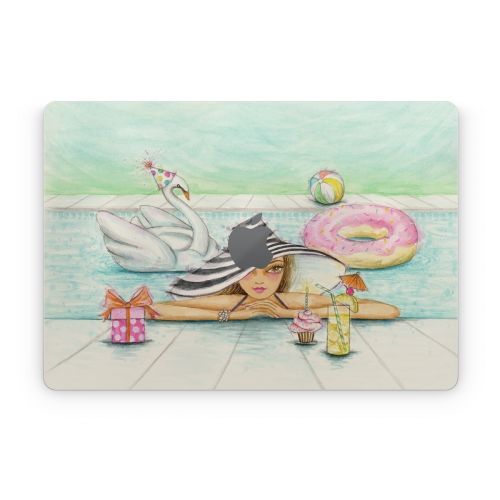 Delphine at the Pool Party Apple MacBook Skin