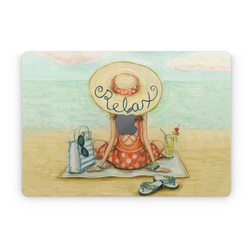 Relaxing on Beach Apple MacBook Skin