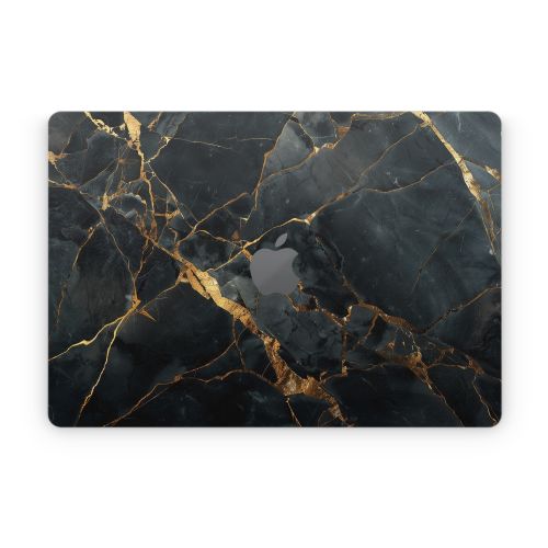 Repaired Black Marble Apple MacBook Skin
