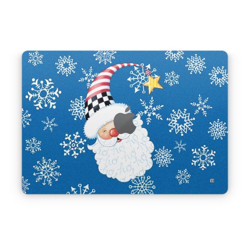 Santa Snowflake Apple MacBook Skin