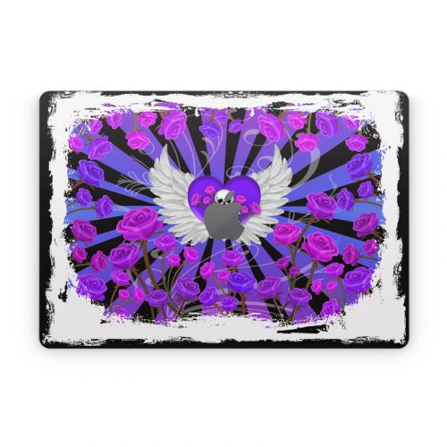 Skull and Roses Apple MacBook Skin