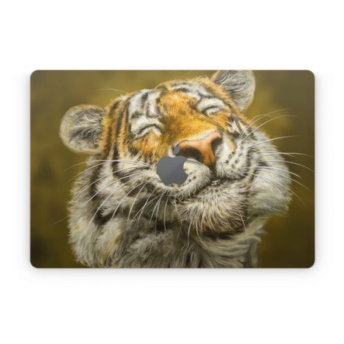 Smiling Tiger Apple MacBook Skin