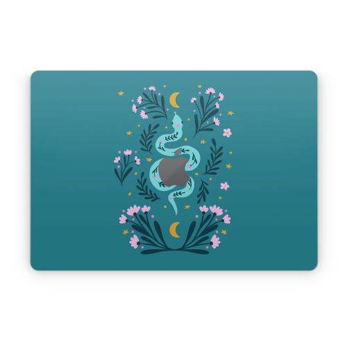 Snake and Flowers Apple MacBook Skin