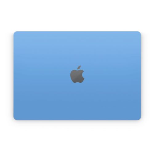 Solid State Blue Apple MacBook Skin