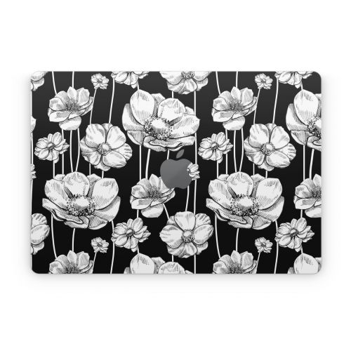 Striped Blooms Apple MacBook Skin