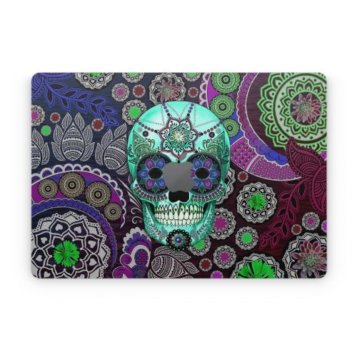 Sugar Skull Sombrero Apple MacBook Skin