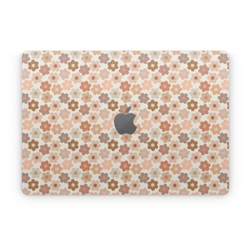 Terracotta Daisies Apple MacBook Skin