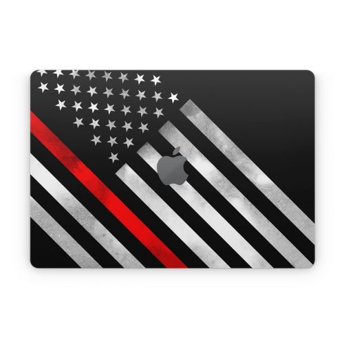 Thin Red Line Hero Apple MacBook Skin