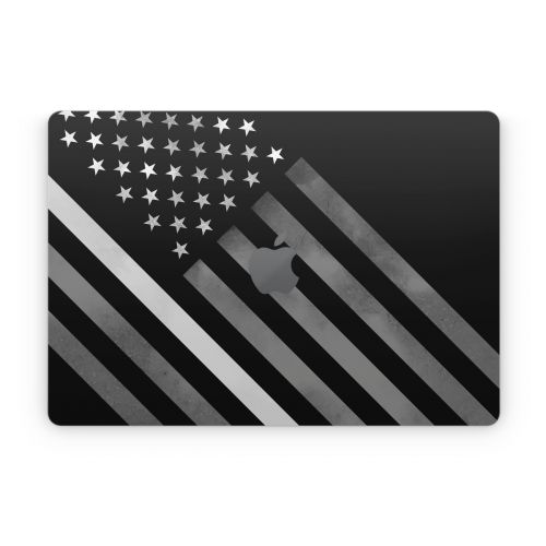 Thin White Line Hero Apple MacBook Skin