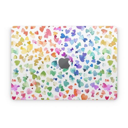 Valentines Love Hearts Apple MacBook Skin