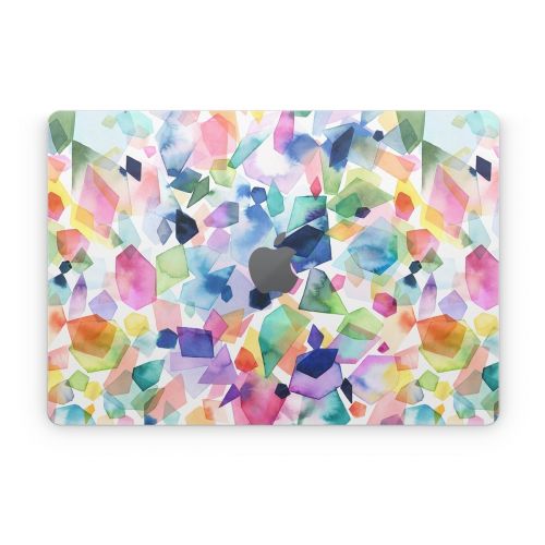 Watercolor Crystals and Gems Apple MacBook Skin