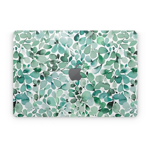 Watercolor Eucalyptus Leaves Apple MacBook Skin