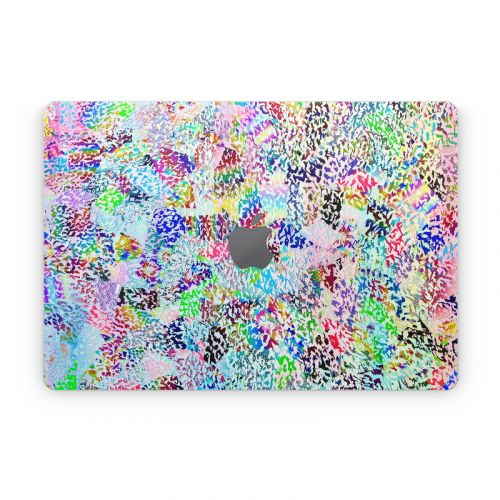 White Etching Apple MacBook Skin