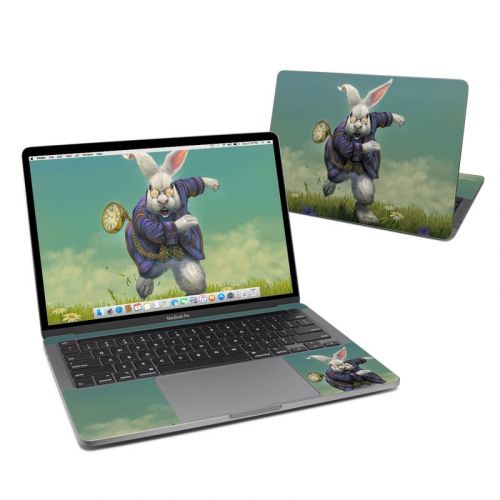 White Rabbit Apple MacBook Skin
