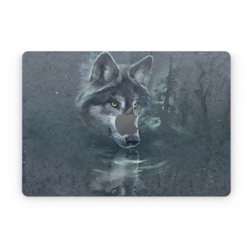 Wolf Reflection Apple MacBook Skin