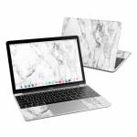 White Marble MacBook 12-inch Skin