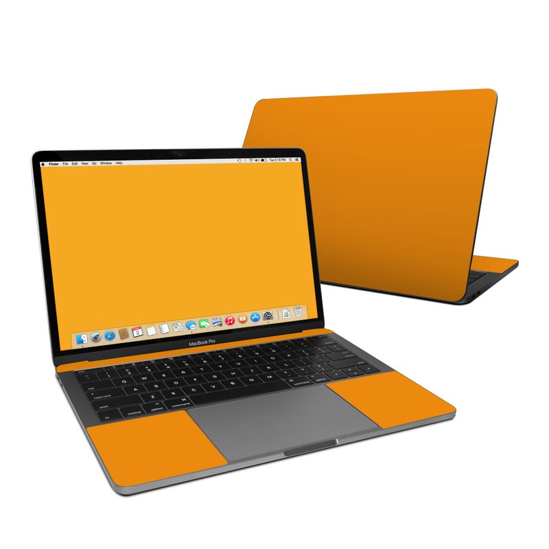 MacBook Pro Pre 2020 13-inch Skin design of Orange, Yellow, Brown, Text, Amber, Font, Peach with orange colors
