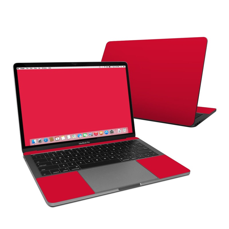 Solid State Red MacBook Pro 13inch 20162020 Thunderbolt Skin iStyles