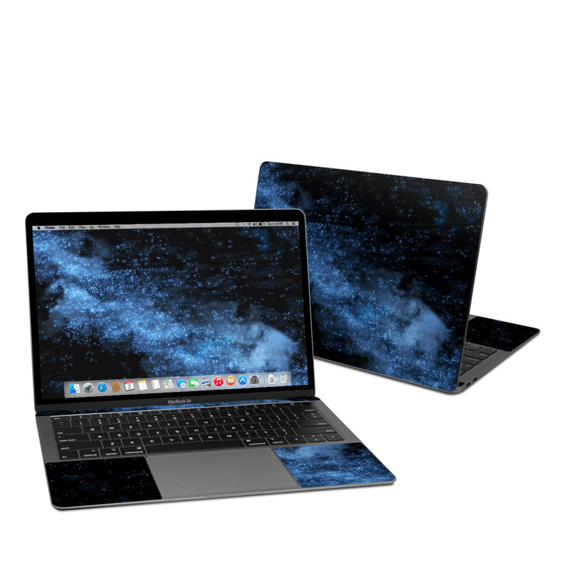 MacBook Air Pre 2020 13-inch Skin design of Sky, Atmosphere, Black, Blue, Outer space, Atmospheric phenomenon, Astronomical object, Darkness, Universe, Space with black, blue colors