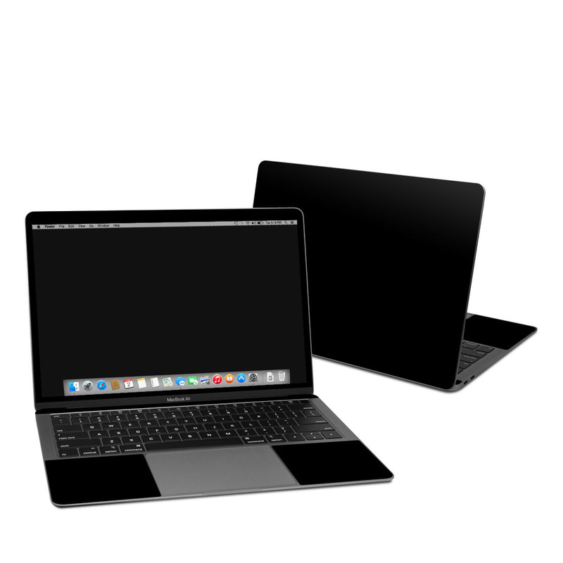 fingeraftryk Encommium mørke Solid State Black MacBook Air 13-inch 2018-2020 Retina Skin | iStyles