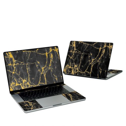Black Gold Marble MacBook Pro 16-inch Skin